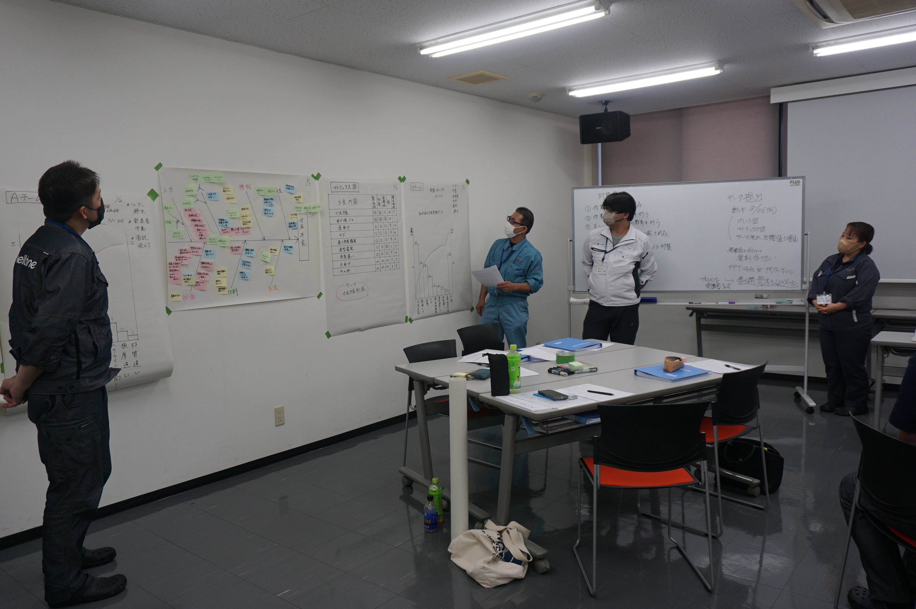 問題解決（不良削減）実践訓練研修会のメイン研修２日間を実施致しました