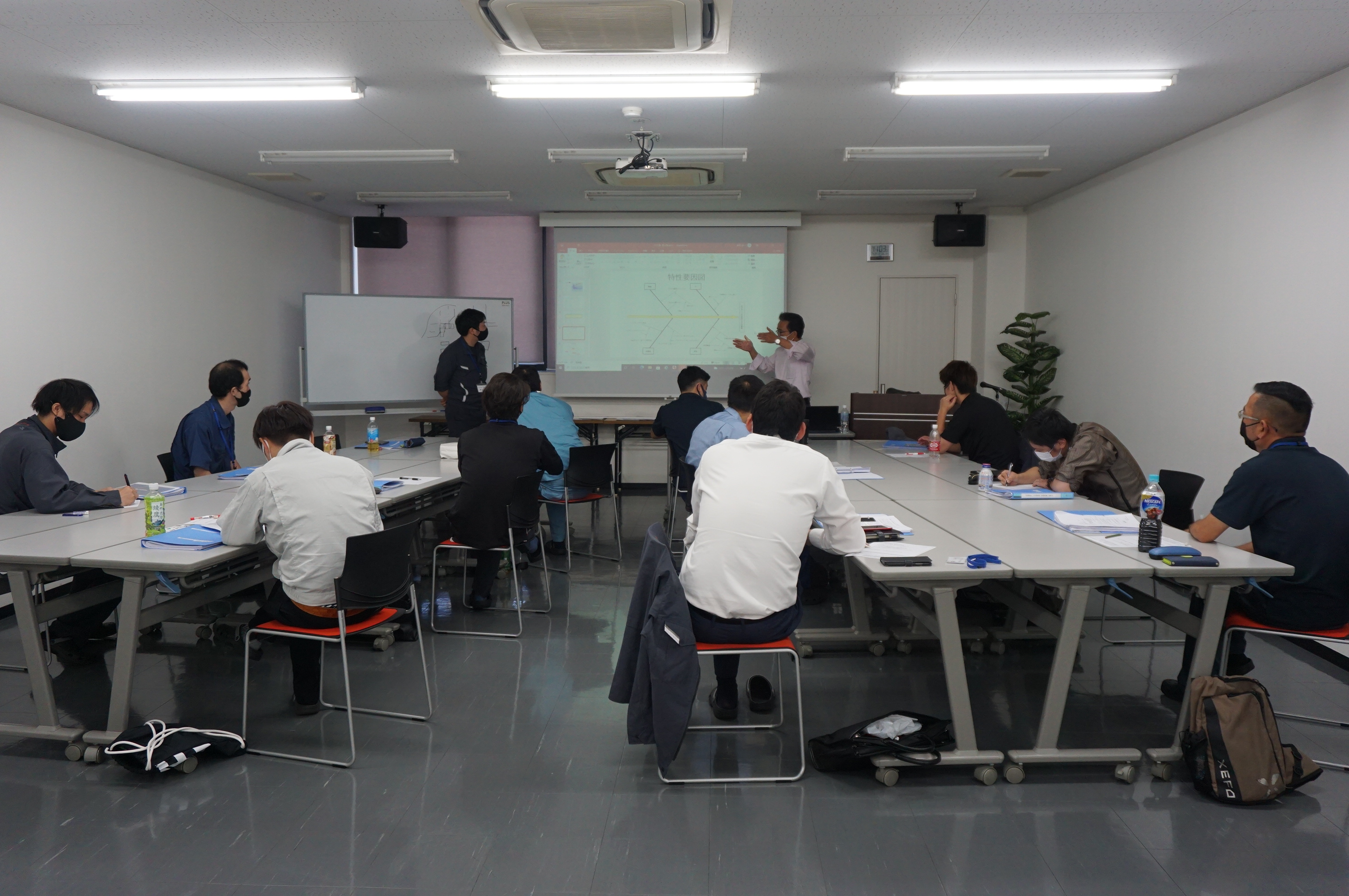 問題解決（不良削減）実践訓練研修会のフォロー１回目が実施されました。